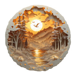 Mindful Wooden Jigsaw Puzzle – 3D paper scenery