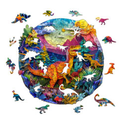 Alternative view of Mindful Wooden Jigsaw Puzzle – 3D T-rex