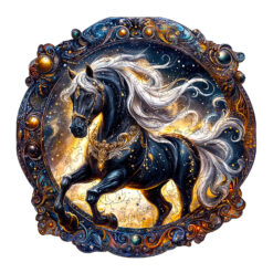 Mindful Wooden Jigsaw Puzzle –Elegant horse