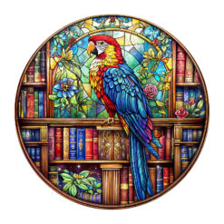 Mindful Wooden Jigsaw Puzzle – library parrot