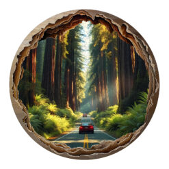 Mindful Wooden Jigsaw Puzzle –redwood forest