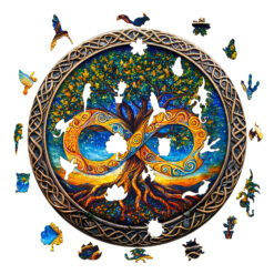 Alternative view of Mindful Wooden Jigsaw Puzzle – The infinite Tree of Life-2