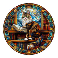 Mindful Wooden Jigsaw Puzzle – The Maine Cat Library