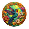 Mindful Wooden Jigsaw Puzzle – Vintage Hummingbird