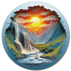 Mindful Wooden Jigsaw Puzzle –3D Beautiful Gorge