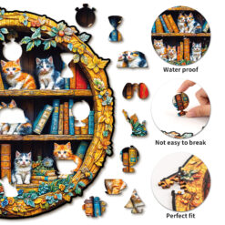 Alternative view of Mindful Wooden Jigsaw Puzzle –3D READERS PARADISE