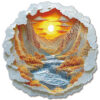 Mindful Wooden Jigsaw Puzzle –3D Sunset Light