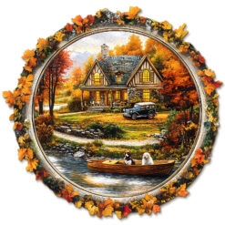 Mindful Wooden Jigsaw Puzzle – Autumn scenery
