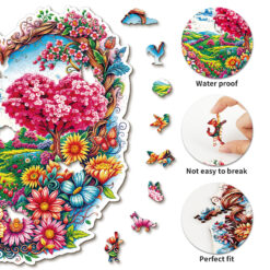 Alternative view of Mindful Wooden Jigsaw Puzzle – Beautiful Fields