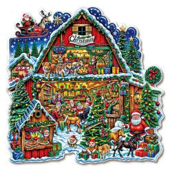 Mindful Wooden Jigsaw Puzzle – Christmas Grocery Store
