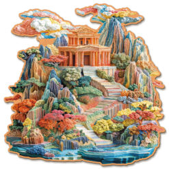 Mindful Wooden Jigsaw Puzzle – Colorful Palace