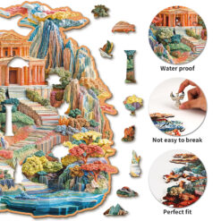 Alternative view of Mindful Wooden Jigsaw Puzzle – Colorful Palace