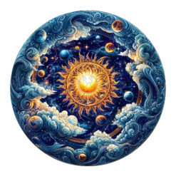 Mindful Wooden Jigsaw Puzzle – Cosmic Radiance