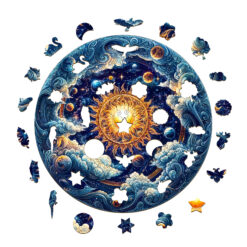 Alternative view of Mindful Wooden Jigsaw Puzzle – Cosmic Radiance