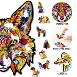 Alternative view of Mindful Wooden Jigsaw Puzzle – Fiery Fox