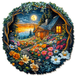Mindful Wooden Jigsaw Puzzle – Flower Sea House