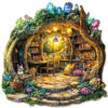 Mindful Wooden Jigsaw Puzzle –Forest Mushroom House