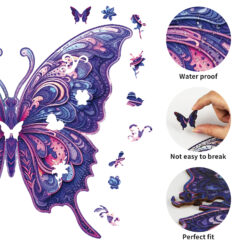Alternative view of Mindful Wooden Jigsaw Puzzle – Gorgeous Butterfly