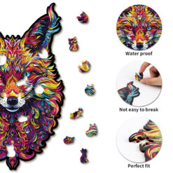 Alternative view of Mindful Wooden Jigsaw Puzzle – Gorgeous Fox