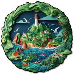 Mindful Wooden Jigsaw Puzzle – Harbor Town