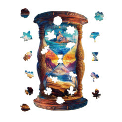 Alternative view of Mindful Wooden Jigsaw Puzzle – Hourglass