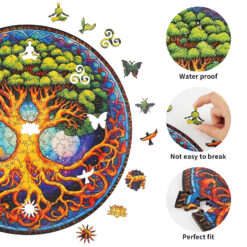 Alternative view of Mindful Wooden Jigsaw Puzzle –  Lush Tree of Life