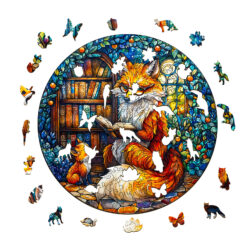 Alternative view of Mindful Wooden Jigsaw Puzzle – Mother Fox Storytime-1