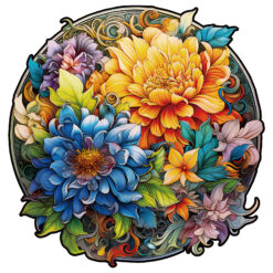 Mindful Wooden Jigsaw Puzzle – Prosperous Bloom Flower