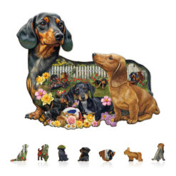 Alternative view of Mindful Wooden Jigsaw Puzzle – Puppy Garden