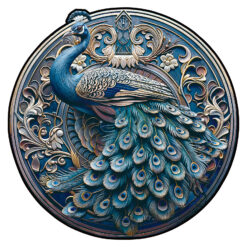Mindful Wooden Jigsaw Puzzle – Retro Beautiful Peacock