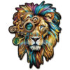 Mindful Wooden Jigsaw Puzzle –Retro Mechanical Lion