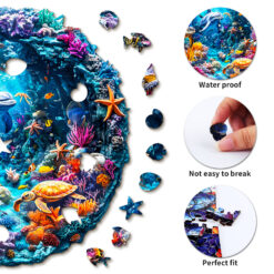 Alternative view of Mindful Wooden Jigsaw Puzzle – Sea World