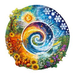 Mindful Wooden Jigsaw Puzzle – Seasons of Life