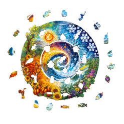 Alternative view of Mindful Wooden Jigsaw Puzzle – Seasons of Life