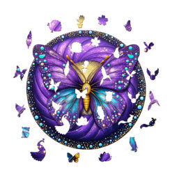 Alternative view of Mindful Wooden Jigsaw Puzzle – Seek and Find Butterflies
