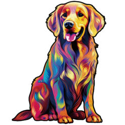 Mindful Wooden Jigsaw Puzzle – Smile Golden retriever