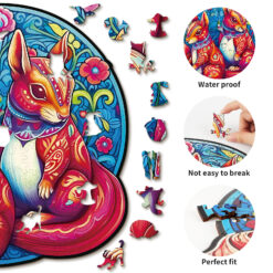 Alternative view of Mindful Wooden Jigsaw Puzzle – Squirrel Friends
