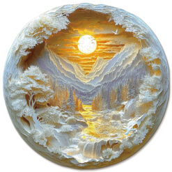 Mindful Wooden Jigsaw Puzzle – Sunrise in the East