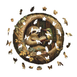 Alternative view of Mindful Wooden Jigsaw Puzzle – Zoological library