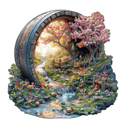 Mindful Wooden Jigsaw Puzzle – Barrel of Spring