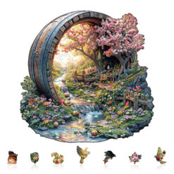 Alternative view of Mindful Wooden Jigsaw Puzzle – Barrel of Spring