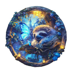 Mindful Wooden Jigsaw Puzzle – Butterfly and Sloth-2