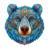 Mindful Wooden Jigsaw Puzzle –Colorful bear