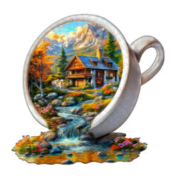 Mindful Wooden Jigsaw Puzzle – Cup of Serenity