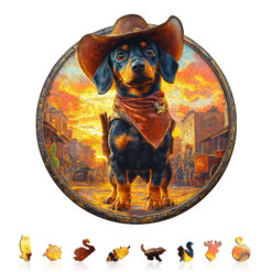 Alternative view of Mindful Wooden Jigsaw Puzzle – Guardian of the Town