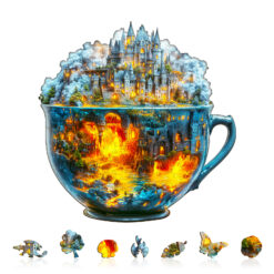 Alternative view of Mindful Wooden Jigsaw Puzzle – Magic cup-2