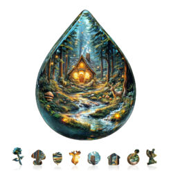 Alternative view of Mindful Wooden Jigsaw Puzzle – Mystic Forest