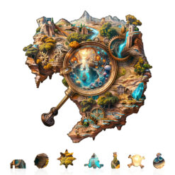 Alternative view of Mindful Wooden Jigsaw Puzzle – Explorer's World-1