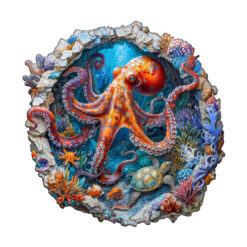 Mindful Wooden Jigsaw Puzzle – Octopus Haven