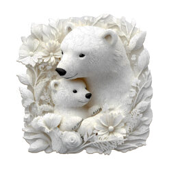 Mindful Wooden Jigsaw Puzzle – Parent child polar bear